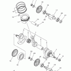 RAPTOR 700 SPECIAL EDITION YFM7RSEB Коленчатый вал и Поршень