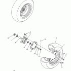 Raptor 350 YFM35RBW Переднее колесо