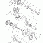 Raptor 250 Special ed YFM25RSE2Y Коленчатый вал и Поршень
