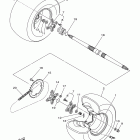 RAPTOR 700 SPECIAL EDITION YFM7RSEB Заднее колесо