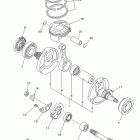 YFZ450 YFZ45BB/YFZ45BW Коленчатый вал и Поршень