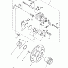 Raptor 250 Special ed YFM25RSE2Y Задний суппорт тормозной