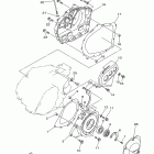 Raptor 350 YFM35RBW Крышка картера двигателя