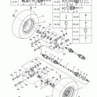 BIG BEAR 400 4WD HUNTER YFM40FBHZ Заднее колесо