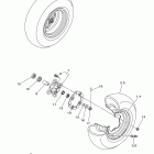 Raptor 250 Special ed YFM25RSE2Y Переднее колесо
