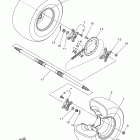 Raptor 250 Special ed YFM25RSE2Y Заднее колесо