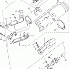 Grizzly 660 4WD YFM66FAV-B Выхлопная система