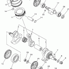 Raptor 700 YFM700RV Коленчатый вал и Поршень
