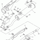Wolverine 350 YFM35XV Выхлопная система