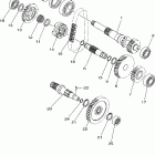 Grizzly 350 YFM35GX Трансмиссия