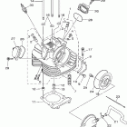 Grizzly 350 YFM35GX Головка цилиндра
