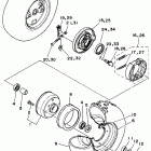 Raptor 80 YFM80RV Переднее колесо
