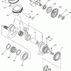 Grizzly 700 4WD YFM7FGX Коленчатый вал и Поршень