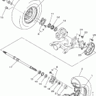 Wolverine 450 4WD YFM45FXW-B Заднее колесо