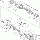 Raptor 50 YFM50RW Заднее колесо
