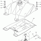 Wolverine 350 YFM35XV Топливный бак
