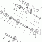 Kodiak 450 4WD YFM45FAV-B Трансмиссия