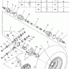Grizzly 700 4WD YFM7FGX Заднее колесо
