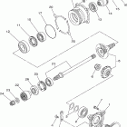 Grizzly 700 4WD YFM7FGX Промежуточный ведущий вал