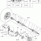 Wolverine 450 4WD YFM45FXW-B Переднее колесо