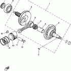 Raptor 50 Коленчатый вал и Поршень