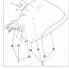 Grizzly 700 4WD YFM7FGX Сидение