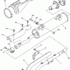 Wolverine 450 4WD YFM45FXW-B Выхлопная система