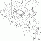 Big Bear 400 4WD YFM40FBX-B Заднее крыло