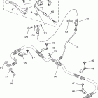 Wolverine 350 YFM35XV Главный тормозной цилиндр,передний