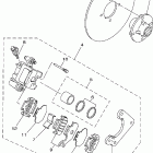 Wolverine 450 4WD YFM45FXW-B Задний суппорт тормозной