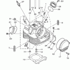 Raptor 350 YFM35RW-C Головка цилиндра