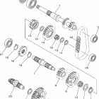 Wolverine 450 4WD YFM45FXW-B Трансмиссия