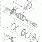Grizzly 700 4WD YFM7FGX Стартер электрический