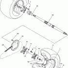 Raptor 700 YFM700RV Заднее колесо