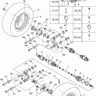 Big Bear 400 4WD YFM40FBW Заднее колесо
