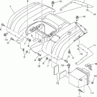 Big Bear 400 4WD YFM40FBW Заднее крыло