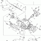Grizzly 700 4WD YFM7FGX Корпус дроселя в сборе