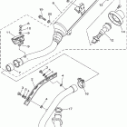 Raptor 350 YFM35RW-C Выхлопная система