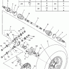 Grizzly 700 4WD EPS YFM7FGPW-B Заднее колесо