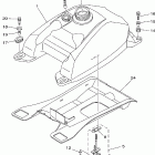 Grizzly 400 4WD  YFM4FGW Топливный бак