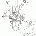 Grizzly 350 YFM35GW Головка цилиндра
