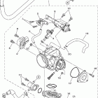 Raptor 700 YFM700RV-B Корпус дроселя в сборе