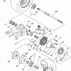 Grizzly 350 YFM35GW Заднее колесо