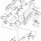 Grizzly 700 4WD EPS YFM7FGPW-B Выхлопная система