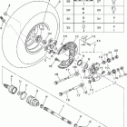 Grizzly 700 4WD EPS YFM7FGPW Заднее колесо 2