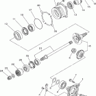 Grizzly 700 4WD EPS YFM7FGPW-B Промежуточный ведущий вал
