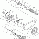 Kodiak 400 4X4 Сцепление