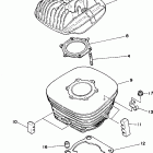 Blaster 200 YFS200V Головка цилиндра