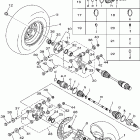 Kodiak 450 4WD YFM45FAV-B Заднее колесо