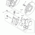 Blaster 200 YFS200V Передний тормозной суппорт